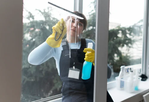 Nettoyage de vitres intérieures et extérieures à Frémécourt